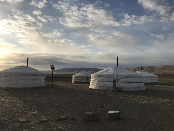 Gobi desert yurt