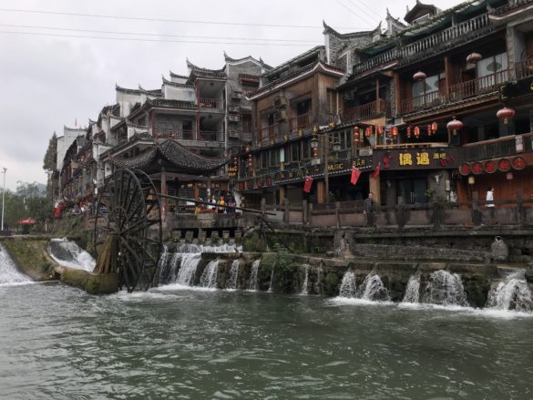 Fenghuang houses built on high stilts