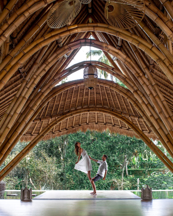 aksari resort yoga bamboo